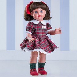 Mariquita Pérez Puppe 50 cm - Mit rotem und grünem schottischem Set