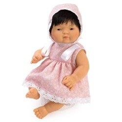 Así Puppe 36 cm - Chinín mit rosa Sternenkleid