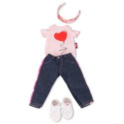 Outfit für Götz Puppe 45-50 cm - Combo Jeans in Style