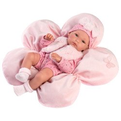 Llorens Puppe 35 cm - Bimba mit rosa Kissen