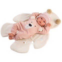 Llorens Puppe 36 cm - Neugeborener weinender rosa Bär