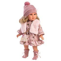 Llorens Puppe 40 cm - Anna mit Blumenkleid und Weste
