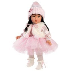 Llorens Puppe 40 cm - Greta in rosa Tutu-Kleid und Weste