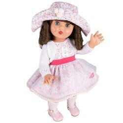 Mariquita Pérez Puppe 50 cm - Mit rosa Blumenkleid