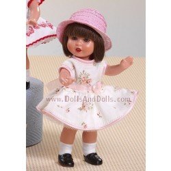 Mini Mariquita Pérez Puppe 21 cm - Mit Blumendruck Kleid