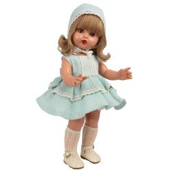 Mariquita Pérez Puppe 50 cm - Grünes und beiges Kleid