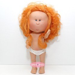 Nines d'Onil Puppe 30 cm - GELENKTE Mia - Mia Rothaarige mit gewelltes Haar - Ohne Kleidung
