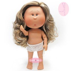 Nines d'Onil Puppe 30 cm - EXKLUSIV - GELENKTE Mia - Mia brünett mit Strähnchen - Ohne Kleidung