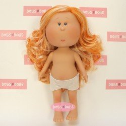 Nines d'Onil Puppe 30 cm - EXKLUSIV - Mia mit orangefarbenen Haaren mit Strähnchen - Ohne Kleidung