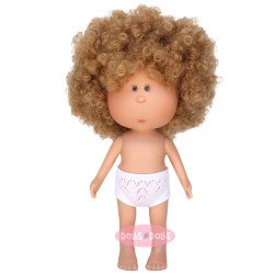 Nines d'Onil Puppe 30 cm - Mia mit lockigem blondem Haar - Ohne Kleidung