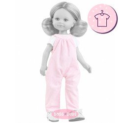 Outfit für Paola Reina Puppe 32 cm - Las Amigas - Cleo - Rosa Overall