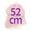 Completo per bambola Antonio Juan 52 cm - Collezione Mi Primer Reborn - Abito floreale rosa con giacca e cappello