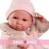 Bambola Antonio Juan 42 cm - Neonata Luca con coperta di fiori
