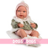 Bambola Antonio Juan 42 cm - Neonata Pipa con gilet di montone