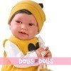 Bambola Antonio Juan 42 cm - Orecchiette Pipo neonato con cuscino