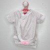 Completo bambola Antonio Juan 40 - 42 cm - Collezione Sweet Reborn - Body a fiori rosa con pannolino