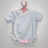 Completo bambola Antonio Juan 40 - 42 cm - Collezione Sweet Reborn - Body a pois blu con pannolino