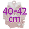 Completo per bambola Antonio Juan 40-42 cm - Completo invernale rosa con scarpine