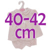 Completo per bambola Antonio Juan 40-42 cm - Completo rosa con dettagli bianchi