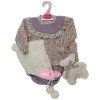 Completo bambola Antonio Juan 40 - 42 cm - Collezione Sweet Reborn - Abito a fiori colorati con dettagli viola