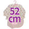 Completo per bambola Antonio Juan 52 cm - Collezione Mi Primer Reborn - Set rosa con pecorelle e berretto