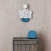 Completo per bambola Así 28 cm - Camicia floreale con mutandine e berretto blu per bambola Gordi