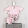 Completo per bambola Así 36 cm - Set canotta e calzoncini in maglia rosa per bambola Koke