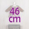 Completo per bambola Así 46 cm - Completo in maglia verde e gonna scozzese per bambola Leo