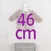 Completo per bambola Así 46 cm - Set maglione lavorato a maglia e pololo scozzese verde per bambola Leo