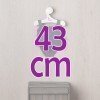 Completo per bambola Así 43 cm - Biancheria intima in maglia blu per bamboli María e Pablo