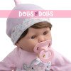 Berenguer Boutique bambola 38 cm - Bruna con completino da elefante e accessori