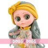 Bambola Berjuan 32 cm - The Biggers - Ragazza con abito a fiori verde e accessori color senape