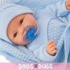 Bambola Antonio Juan 37 cm - Bimbo con coperta blu