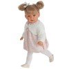 Bambola Antonio Juan 55 cm - Lula bionda con codini e vestito rosa