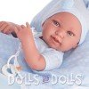 Bambola Antonio Juan 42 cm - Pipo neonato con cuscino sacco nanna