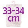 Completo bambola Antonio Juan 33-34 cm - Completo rosa in maglia con cappello e coperta abbinati