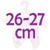 Completo bambola Antonio Juan 26-27 cm - Tutina rosa stampa pois con cappello