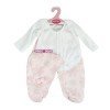 Completo bambola Antonio Juan 40-42 cm - Completo fiocchi rosa con cappello