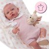 Completo bambola Antonio Juan 40 - 42 cm - Collezione Sweet Reborn - Completo rosa in maglia con coperta