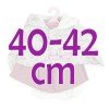 Completo bambola Antonio Juan 40-42 cm - Abito rosa con giacca fiori