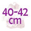 Completo bambola Antonio Juan 40-42 cm - Completo rosa con giacca stampata con stivaletti