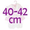 Completo bambola Antonio Juan 40-42 cm - Completo rosa con cappuccio