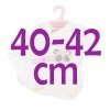 Completo bambola Antonio Juan 40 - 42 cm - Collezione Sweet Reborn - Body crema con panda con pannolino