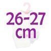 Completo bambola Antonio Juan 26-27 cm - Completo strisce blu con coperta
