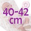 Completo bambola Antonio Juan 40 - 42 cm - Collezione Sweet Reborn - Completo rosa in maglia con coperta