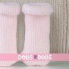 Complementi per bambola Así dal 36 al 46 - Stivaletti arricciati in lana rosa