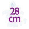Completo per bambola Así 28 cm - Completo azzurro con montgomery e stivaletti per bambola Gordi