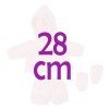 Completo bambola Así 28 cm - Completo rosa con montgomery e stivaletti per bambola Gordi