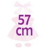Completo per bambola Así 57 cm - Abito rosa balletto con stelle per Pepa
