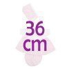Completo per bambola Así 36 cm - Abito fiori rosa con cappello per bambola Koke